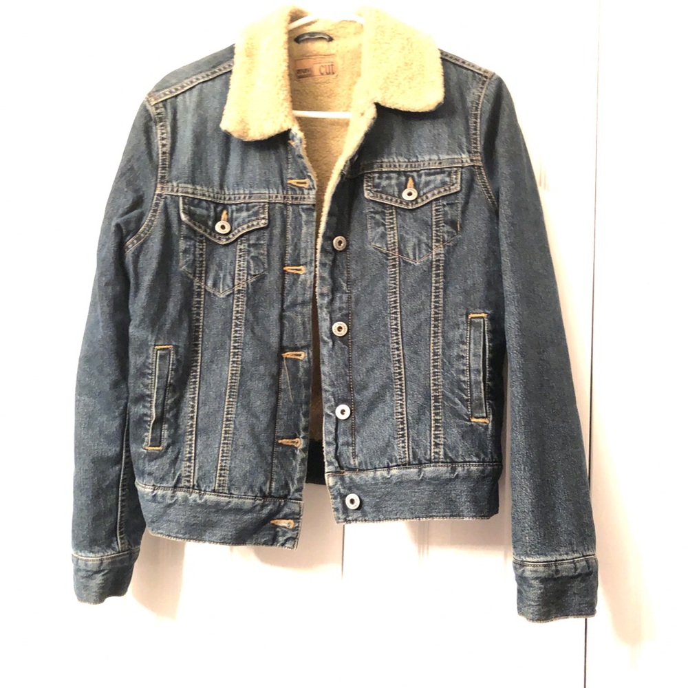 Jean fur jacket